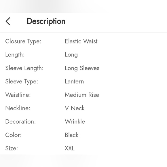 Long Sleeve Jumpsuit black size 16 - Picture 4 of 7